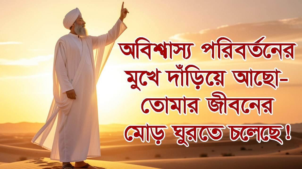 অবিশ্বাস্য পরিবর্তনের দ্বারপ্রান্তে দাঁড়িয়ে আছো—তোমার জীবনের মোড় ঘুরতে চলেছে! #আলোরপথে #তাওয়াক্কুল