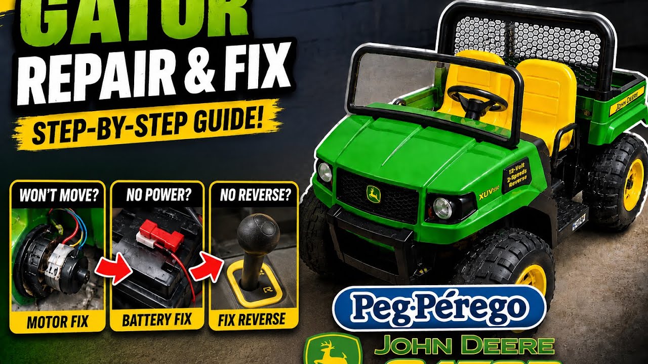 GATOR Guide: Troubleshooting Your Peg Perego John Deere Gator