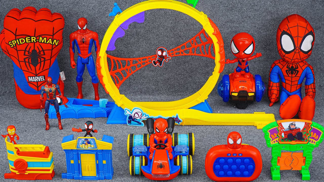 Marvel Spiderman Collection Unboxing Review|LEGO Marvel 76226Team Spidey|Metals Super Loop Track Set