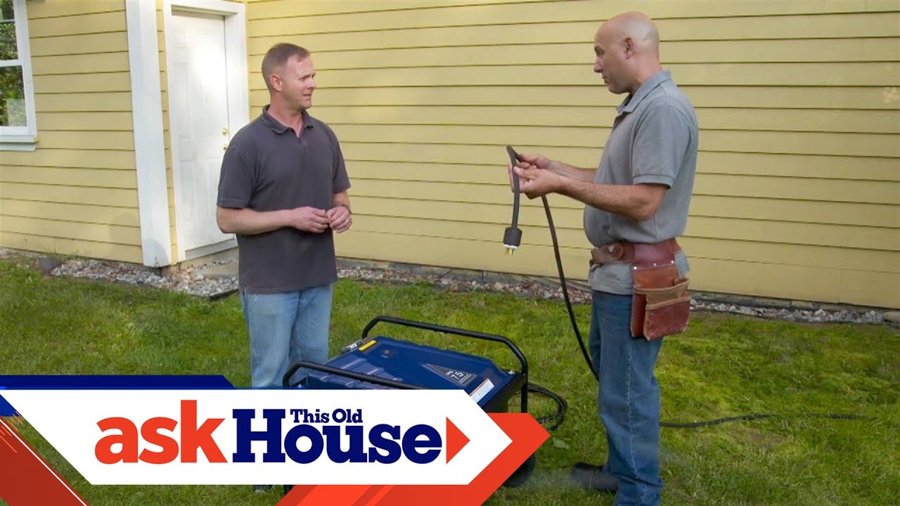 Как установить ручной переключатель для портативного генератора | Ask This Old House