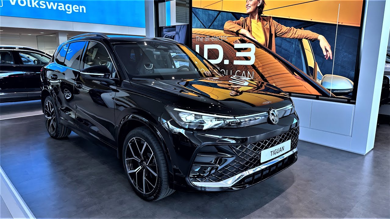 2024 VOLKSWAGEN TIGUAN R Line DEEP BLACK EDITION (150HP) Full View Interior And Exterior