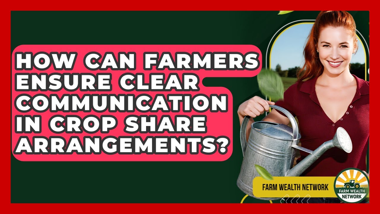 How Can Farmers Ensure Clear Communication In Crop Share Arrangements? - Farm Wealth Network