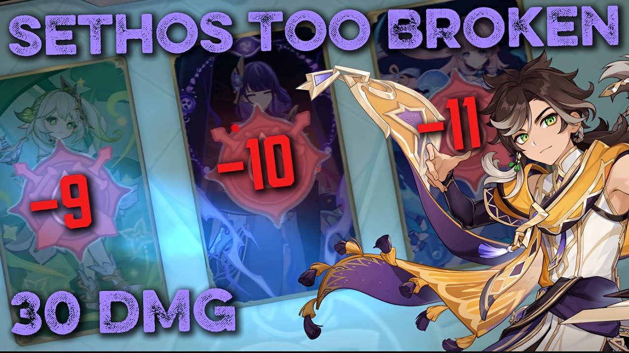 Sethos can deal 30 DMG in 1 Round 😱 | Genshin TCG