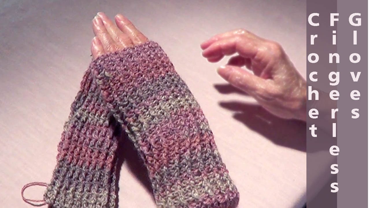 Crochet Fingerless Gloves | Easy Crochet Mitts | Fast Crochet Glove