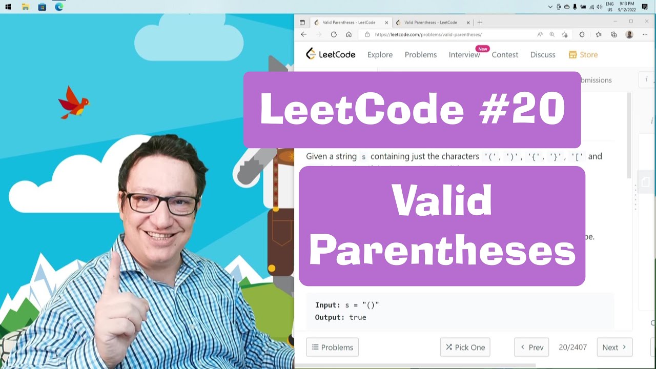 LeetCode Solution #20 Valid Parentheses | JavaScript