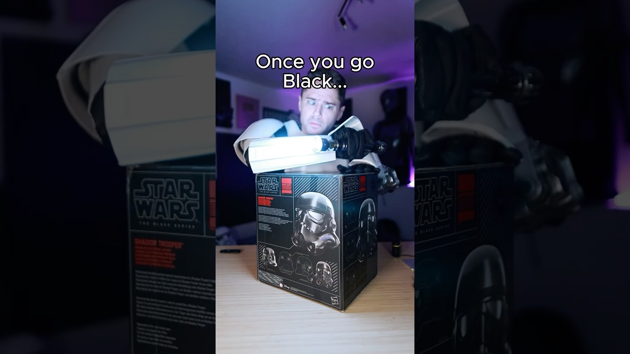I UNBOX THE SHADOW TROOPER HELMET! #starwars #blackseries #unboxing #cosplay #cosplayer #shorts