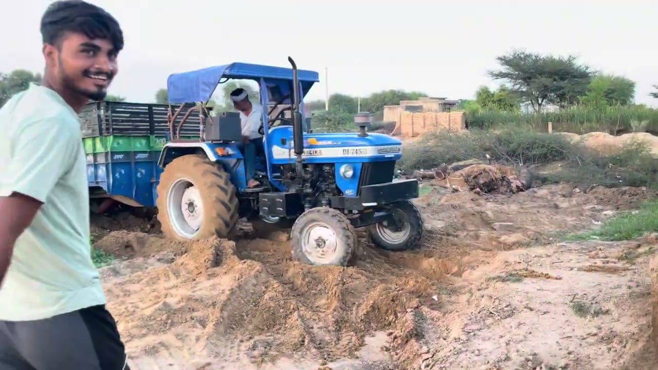 Sonalika 745   PART-2.  Full power 🤘🏻🤘🏻🤘🏻🤘🏻👊🏻👊🏻👊🏻👊🏻#hollend #farming #mihindra #sonalika #farmer 