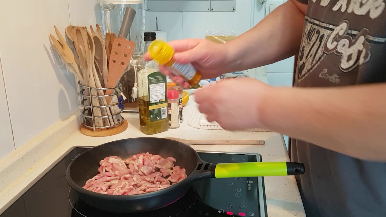 Secreto de cerdo al curry