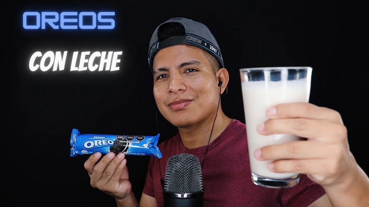 ASMR COMIENDO OREOS CON LECHE  6🥛🍪🤤