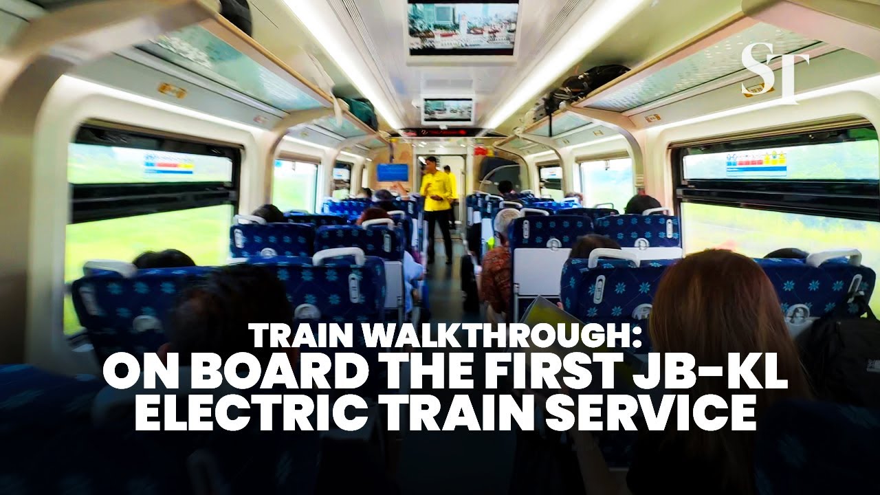 Train walkthrough: On board the first Johor Bahru - Kuala Lumpur ETS (Electric Train Service)