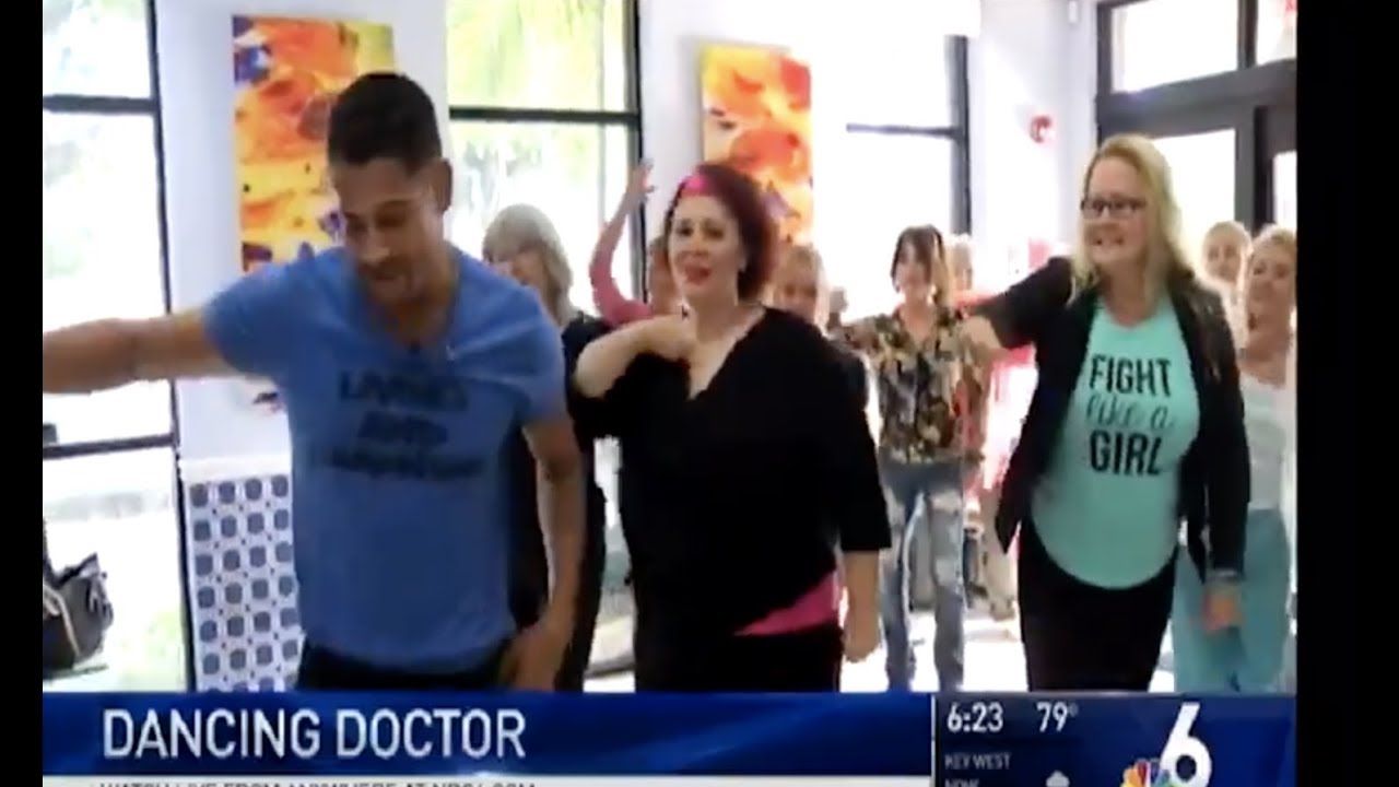 Radiation Oncologist Dr. Mehta Performing Dance Therapy