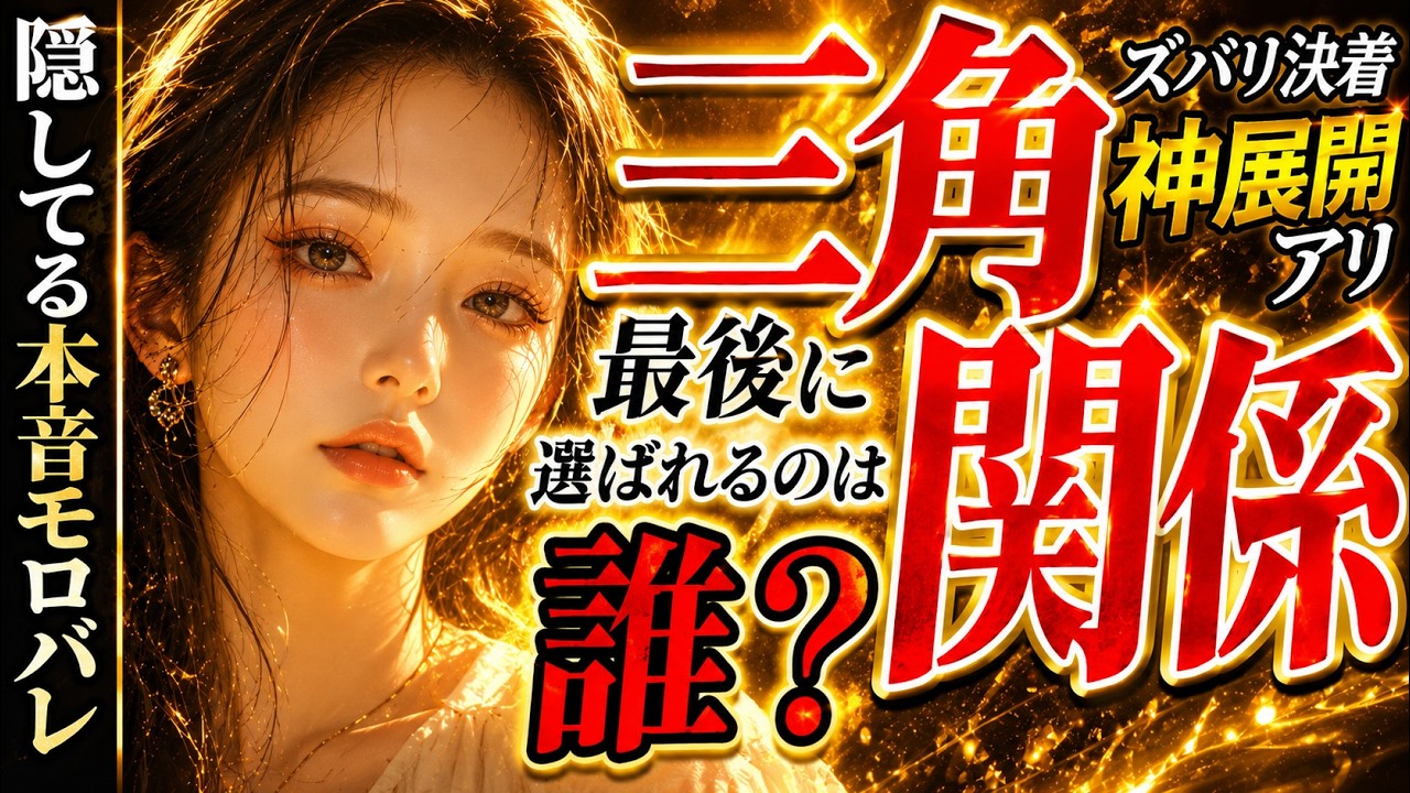 【三角関係の結末】ズバリ決着⚡あの人が最後に選ぶのは？修羅場・複雑恋愛タロット🔮【タロット・ルノルマン・オラクル】