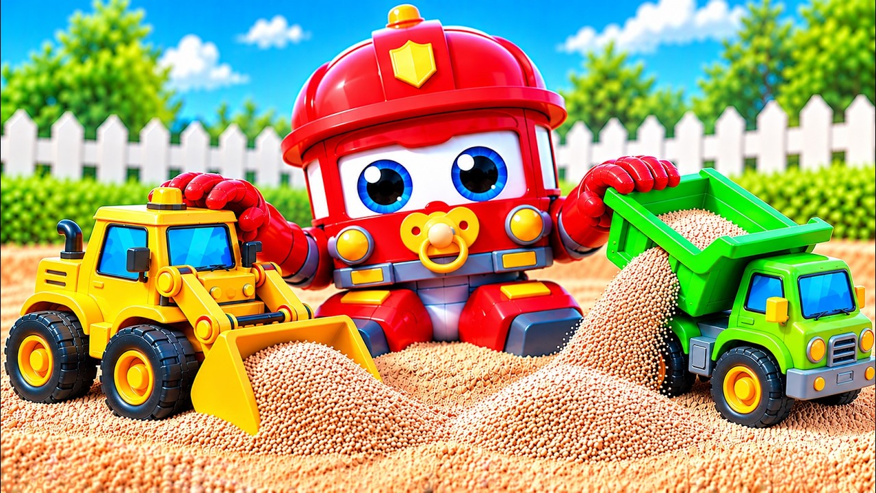 Toy Trucks Song (Outdoor Play) 🚜 | Construction Vehicles Song