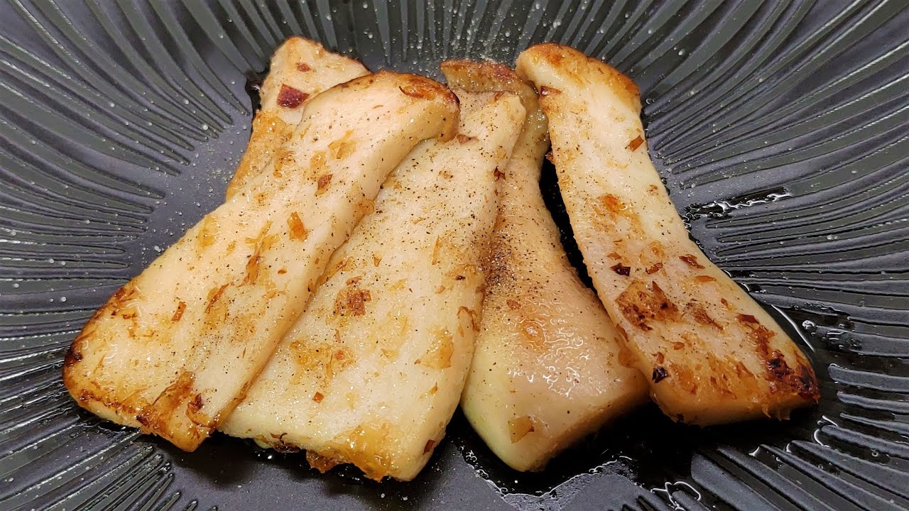 【蒜香柴魚杏鮑菇】杏鮑菇創意料理，簡單又美味 | 享受純粹的食材原味(請開字幕看中文食譜) | 沃克創意料理