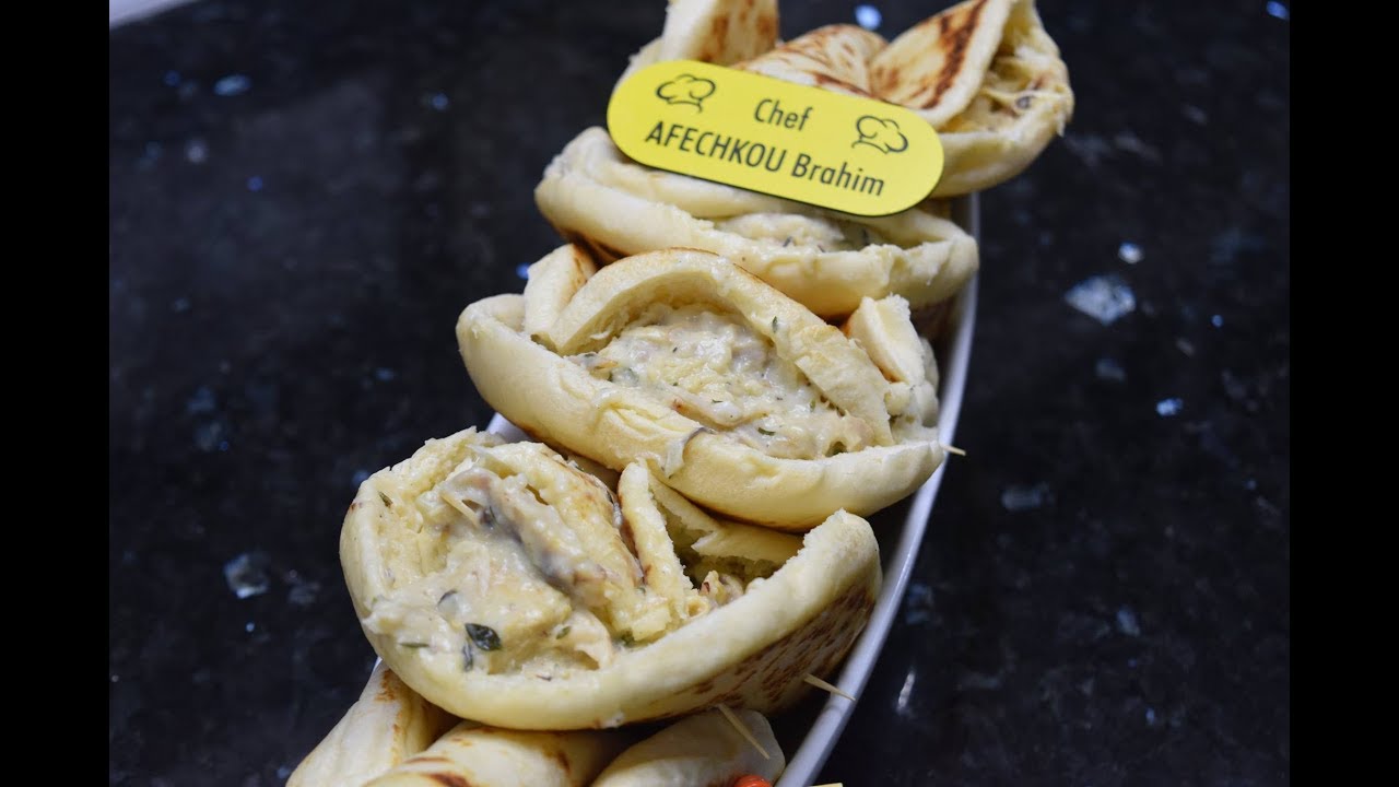 خبز المقلة بمكونات بسيطة و حشوة سهلة و سريعة و لذيذة 👌😍