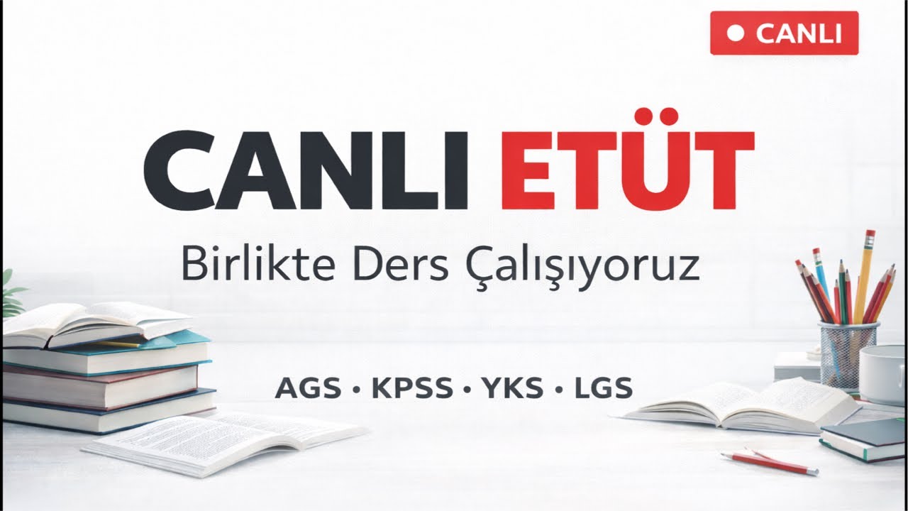 🔴 Birlikte Ders Çalışalım mı ? #ags #kpss #yks #lgs