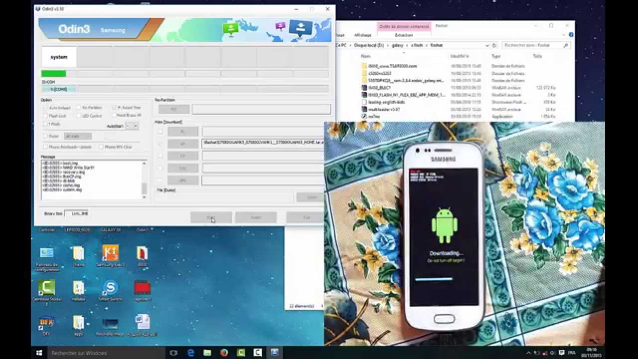 flashing samsung galaxy TREND PLUS S7580 repair boot,unbrick