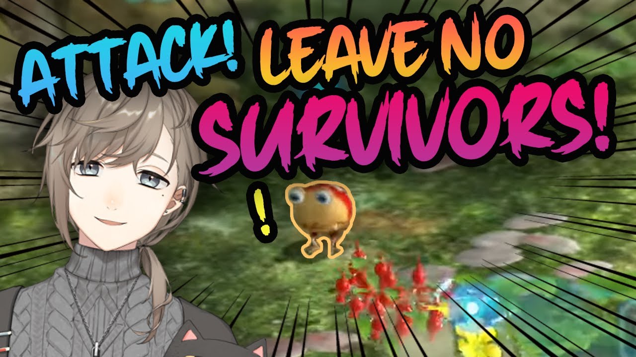 [ENG Sub/Nijisanji] Kanae leads his small pikmin army to victory