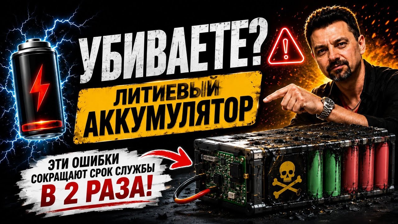 ⚠️ Всего несколько простых правил! И литиевый аккумулятор прослужит намного дольше!🔋 