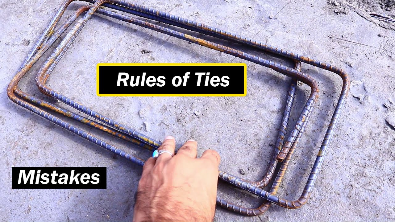Big Mistakes in Lateral Ties in RCC Column - How to fix Ties Mistakes in Column?