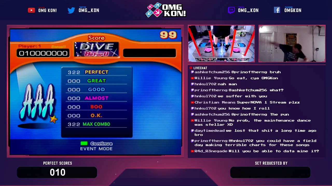 OMG KON! LIVE 71.98 - AAAing all Dancing Stage Fusion Exclusives on Double (No Requests)