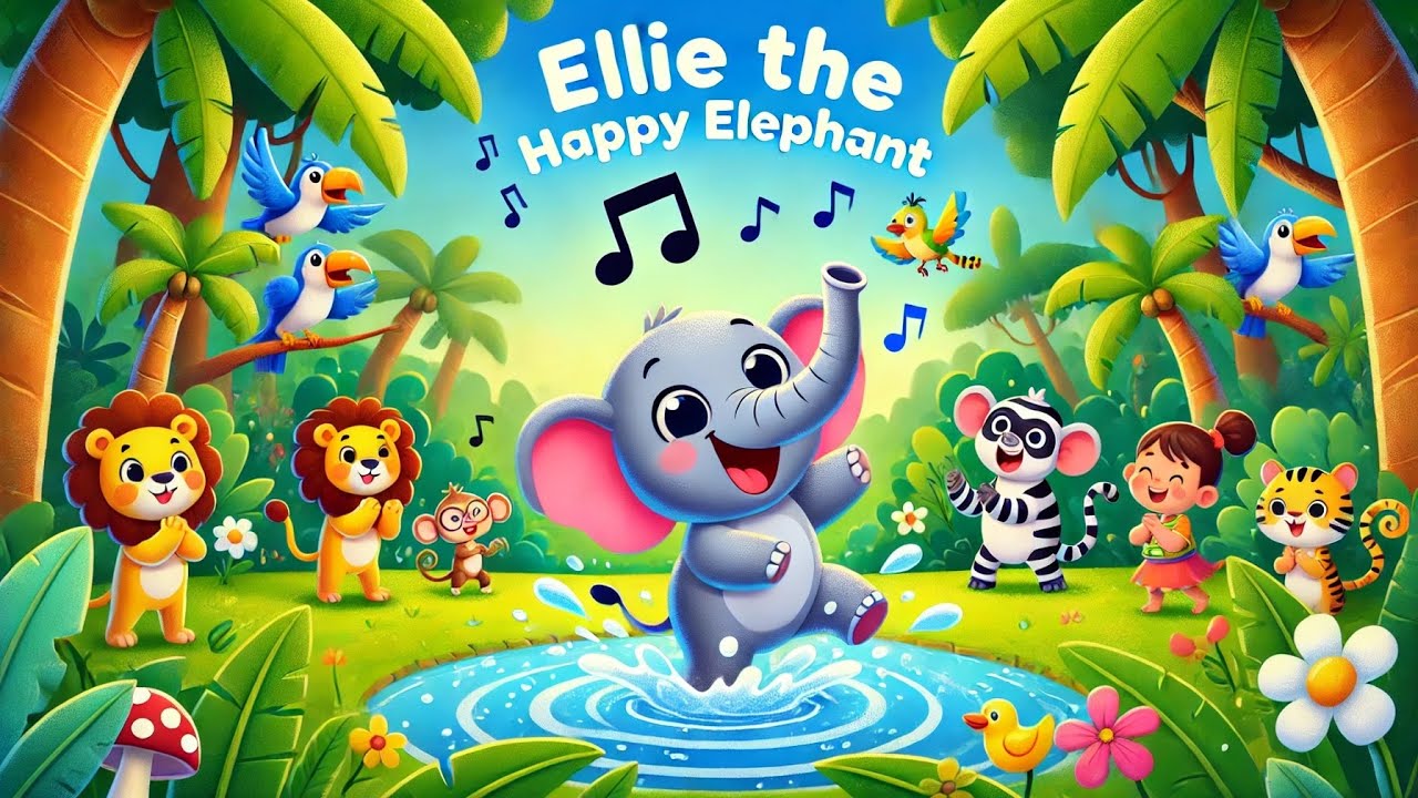 The Happy Elephant Song 🎵 | Jungle Fun for Kids!
