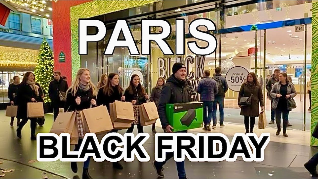 Paris France - Paris Christmas Lights - Black Friday 2025 - Boulevard Haussmann to Rue Saint-Honoré
