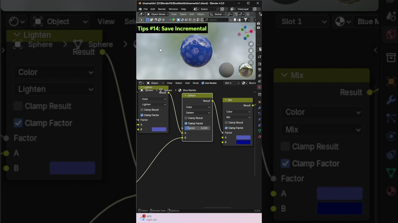 Blender Tips #11 - 15 You must need to know #blendertips #3dmodeling #BubbleEffect
