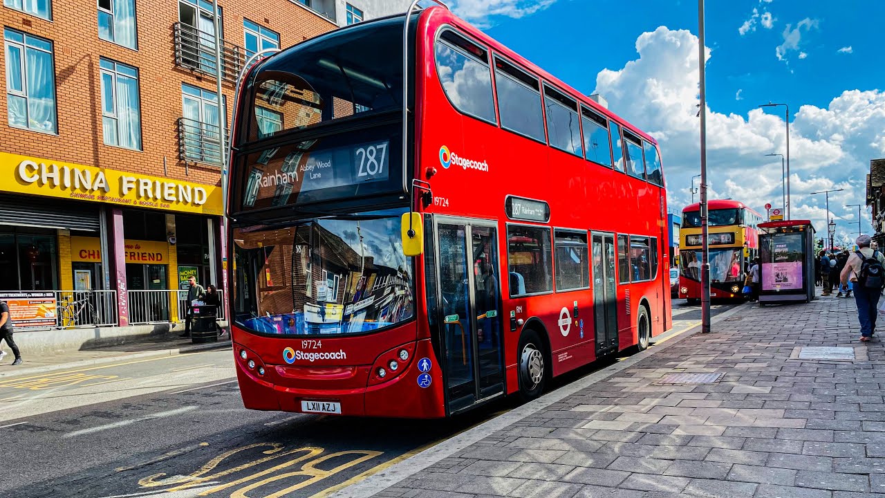 *Cooling Fan* Journey on a Stagecoach London Bus Route 287 ADL Enviro 400 19724 LXII AZJ