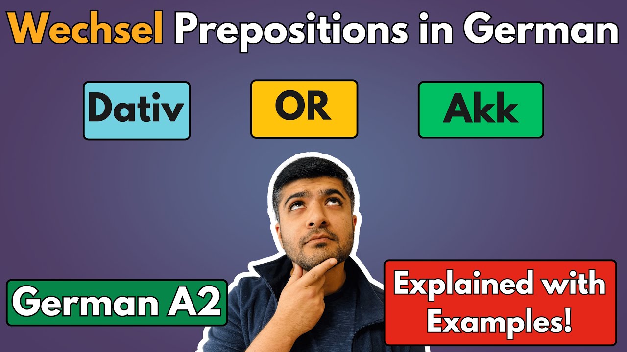 Wechsel Prepositions in German Simply Explained | With Examples | German A2 Course