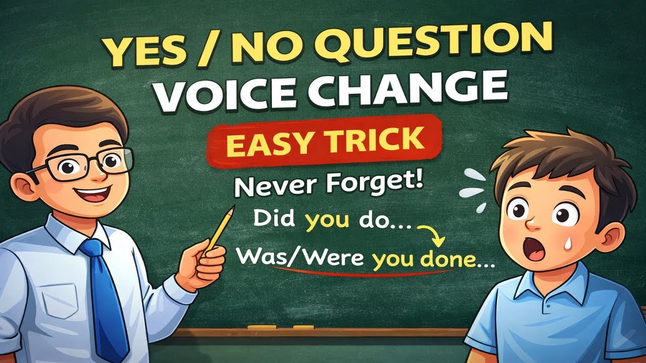 Interrogative Sentence Voice Change | Yes/No Question | English Grammar Amit Er Tuition 