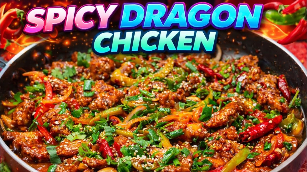 Dragon Chicken Recipe | Restaurant Style Crispy Dragon Chicken at Home