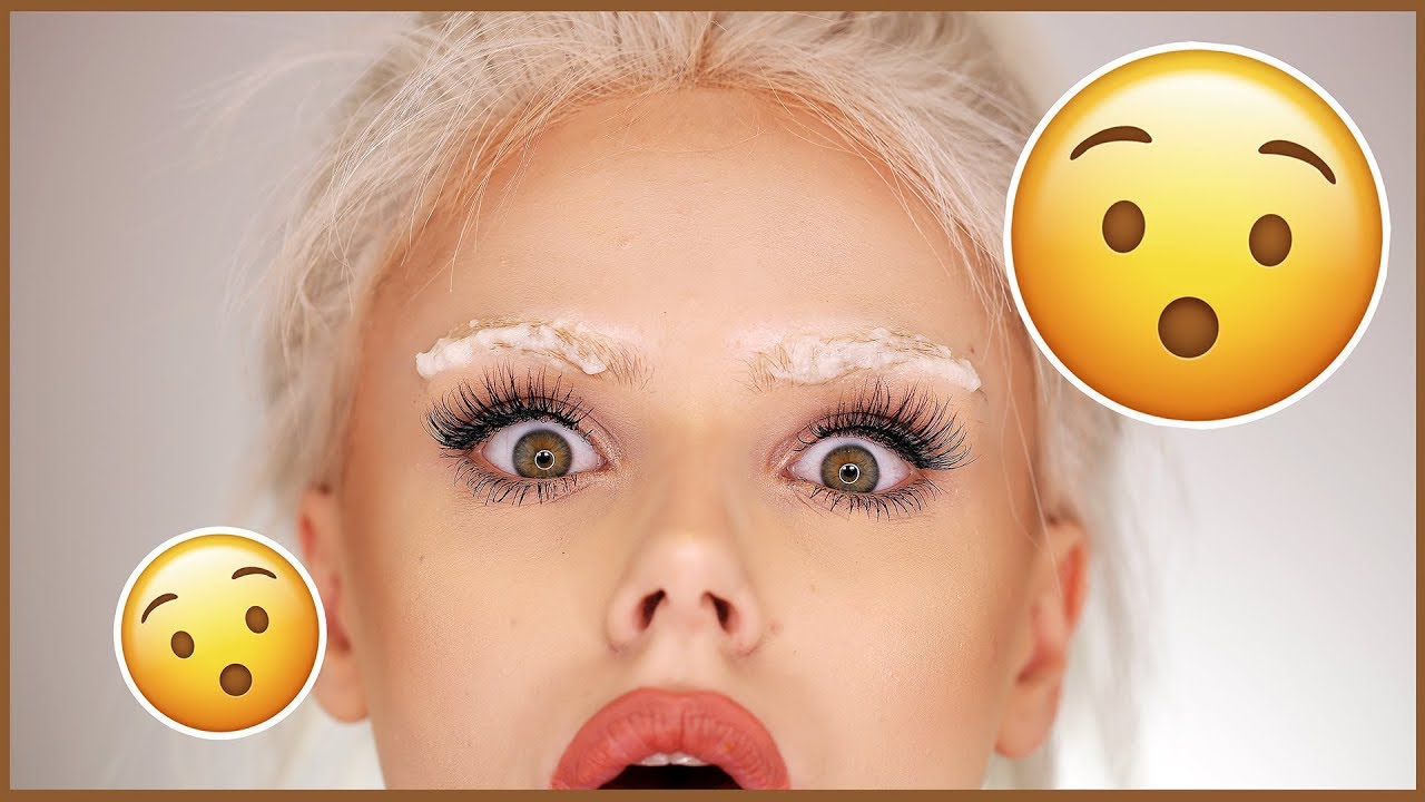 BLEACHING MY BROWS GONE WRONG