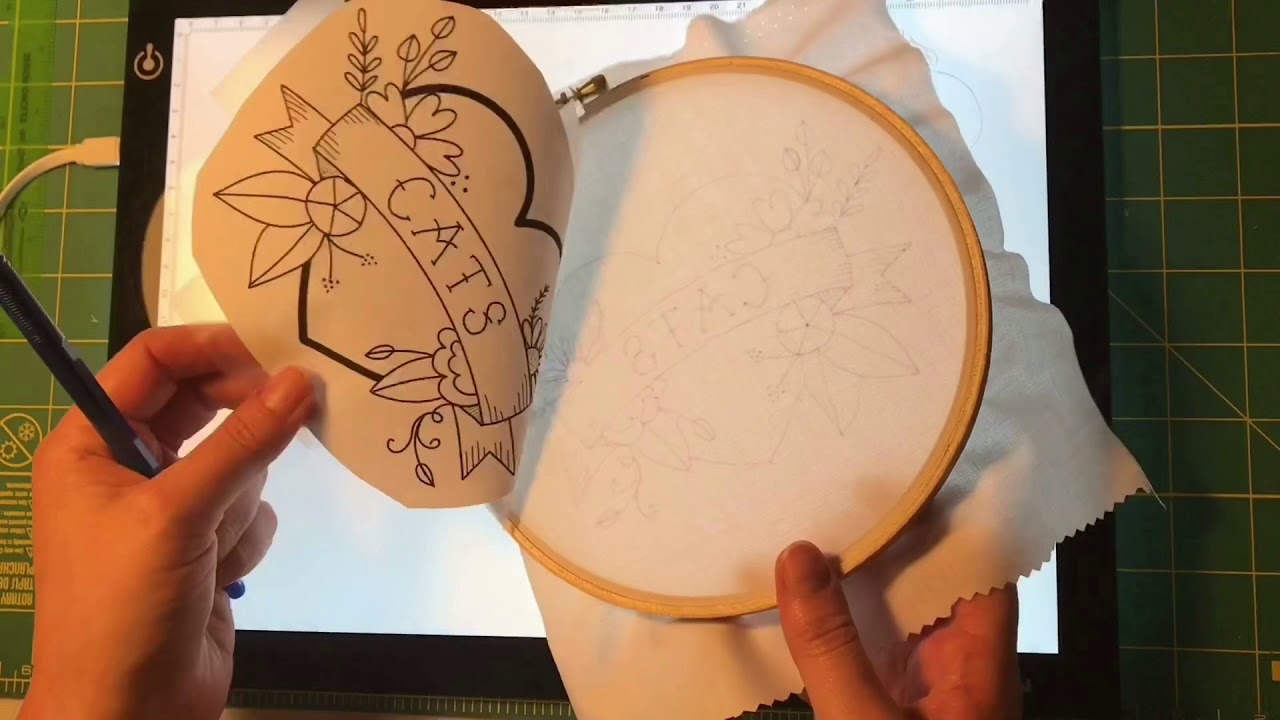 Transferring an Embroidery Pattern to Fabric