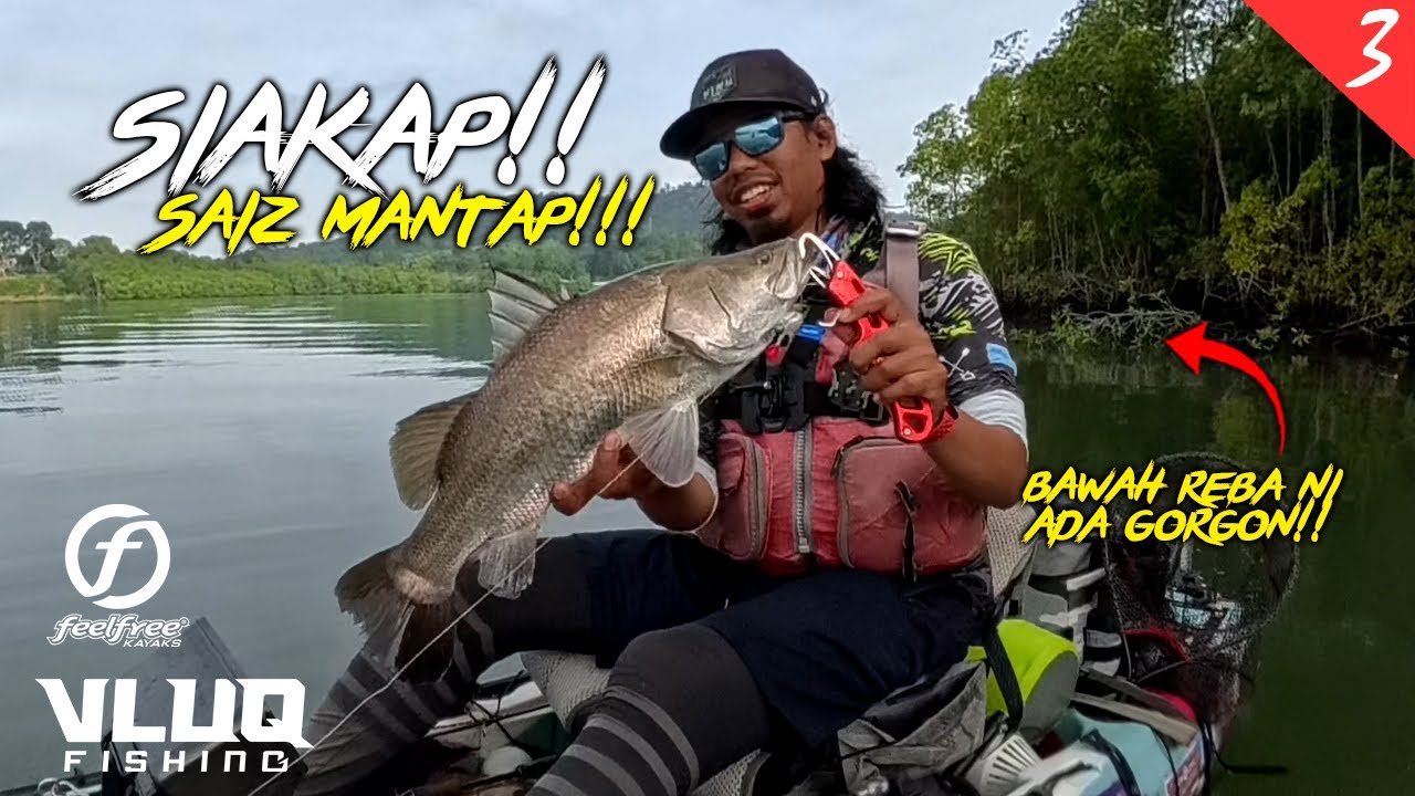 Siakap Saiz MANTAP!! Mudahnya memancing Siakap!! - Day 5 | Trip 7 HARI -  #VLUQ541