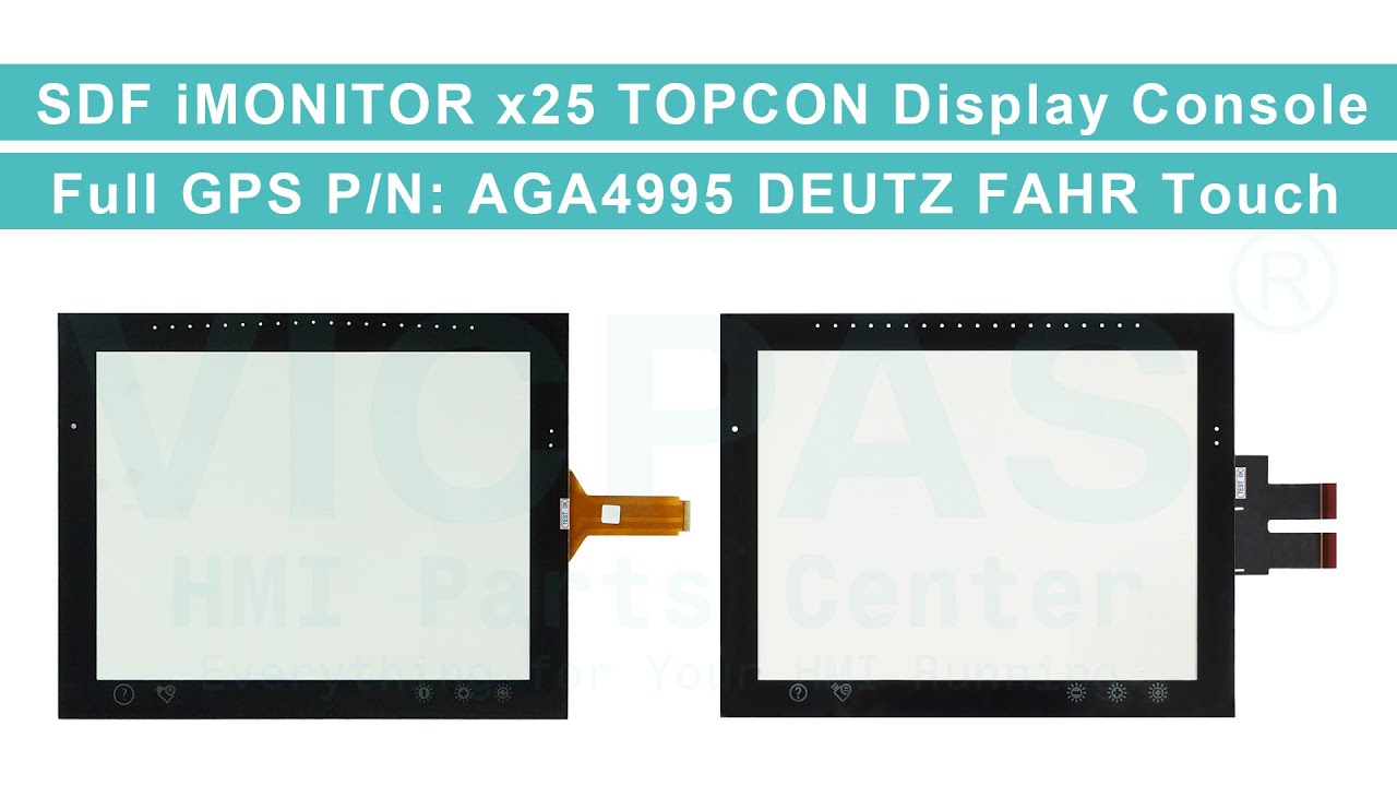 Topcon SDF iMONITOR x25 TOPCON Display Console Full GPS P/N: AGA4995 DEUTZ FAHR Touch Screen Panel