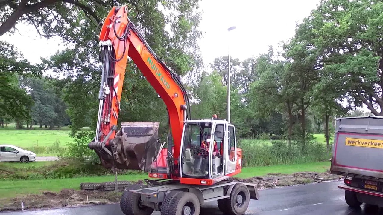 werkzaamheden asfalteren de N346 Delden-Hengelo (luchtvideo)