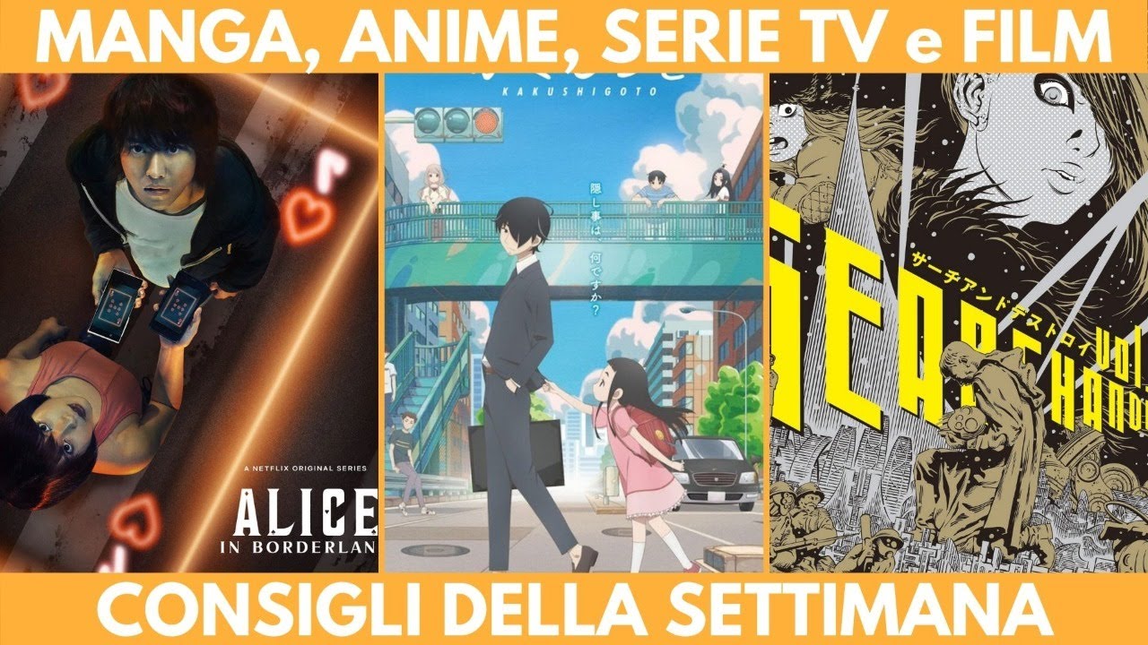MANGA, ANIME, SERIE TV e FILM - CONSIGLI della SETTIMANA - 14/12/2020