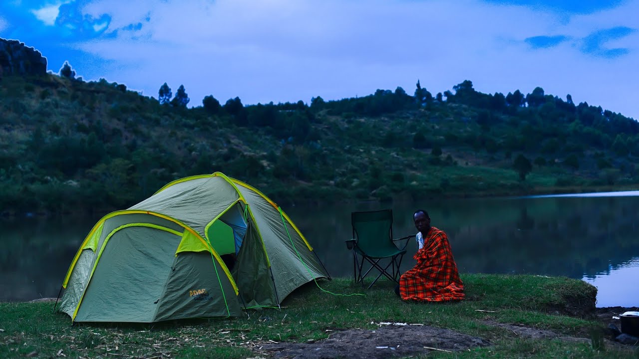 Solo camping at Lake Nakuru 