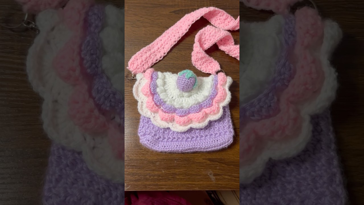 Crochet Pinterest fruit bag #crochet #pinterest #shorts #crochetbag #crochetaccessories