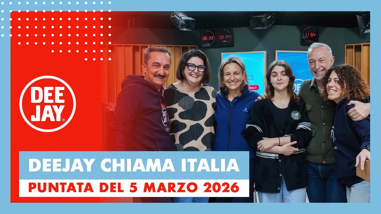 Deejay Chiama Italia - Puntata del 5 marzo 2026 / Ospite Dynamo Camp