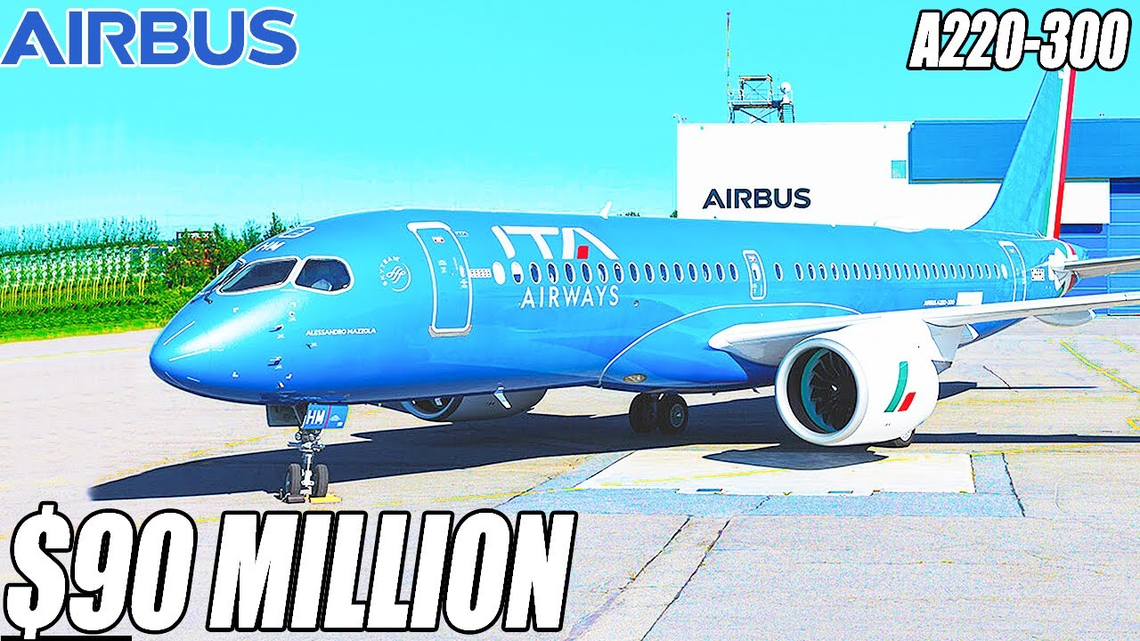 Внутри Airbus A220-300 стоимостью 90 миллионов долларов