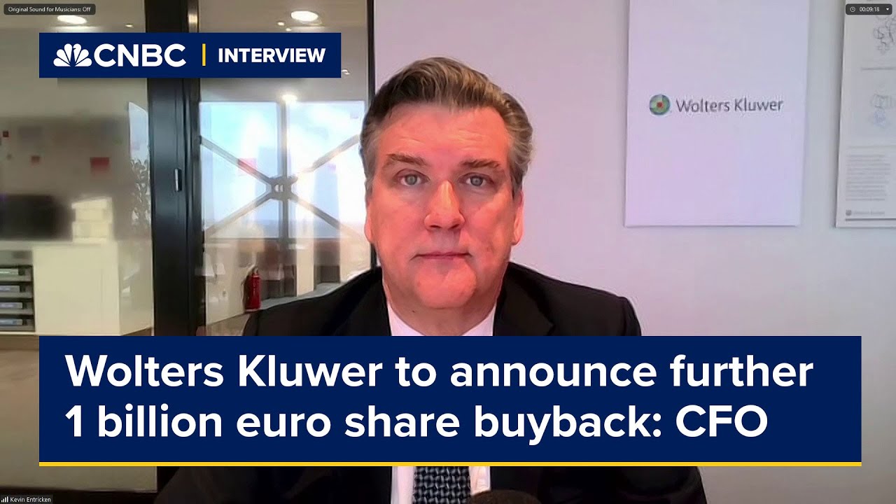 Wolters Kluwer to announce further 1 billion euro share buyback, CFO says