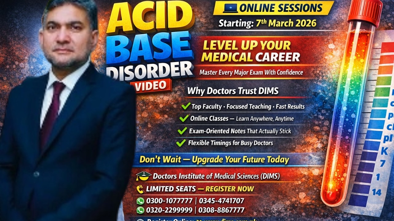 Concept of Acid Base Disorder  made easy By Dr. Abbas DIMS – Part 3 | NRE 1 USMLE, PLAB, FCPS, AMC