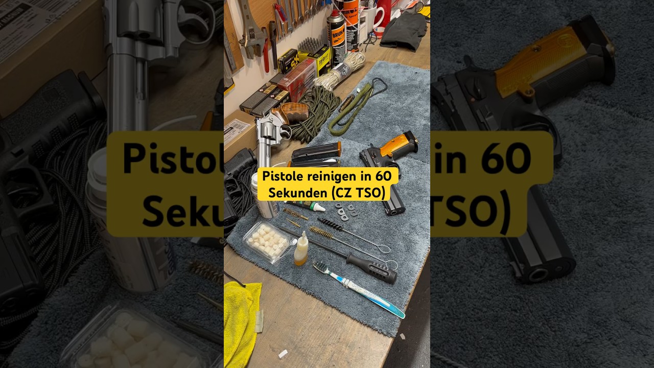 Pistole reinigen in 60 Sekunden (CZ Tactical Sport Orange)