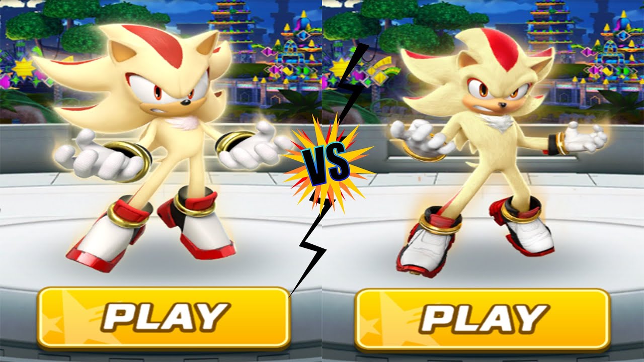 Sonic Forces Speed Battle - Super Shadow vs Movie Super Shadow (android, ios) Gameplay