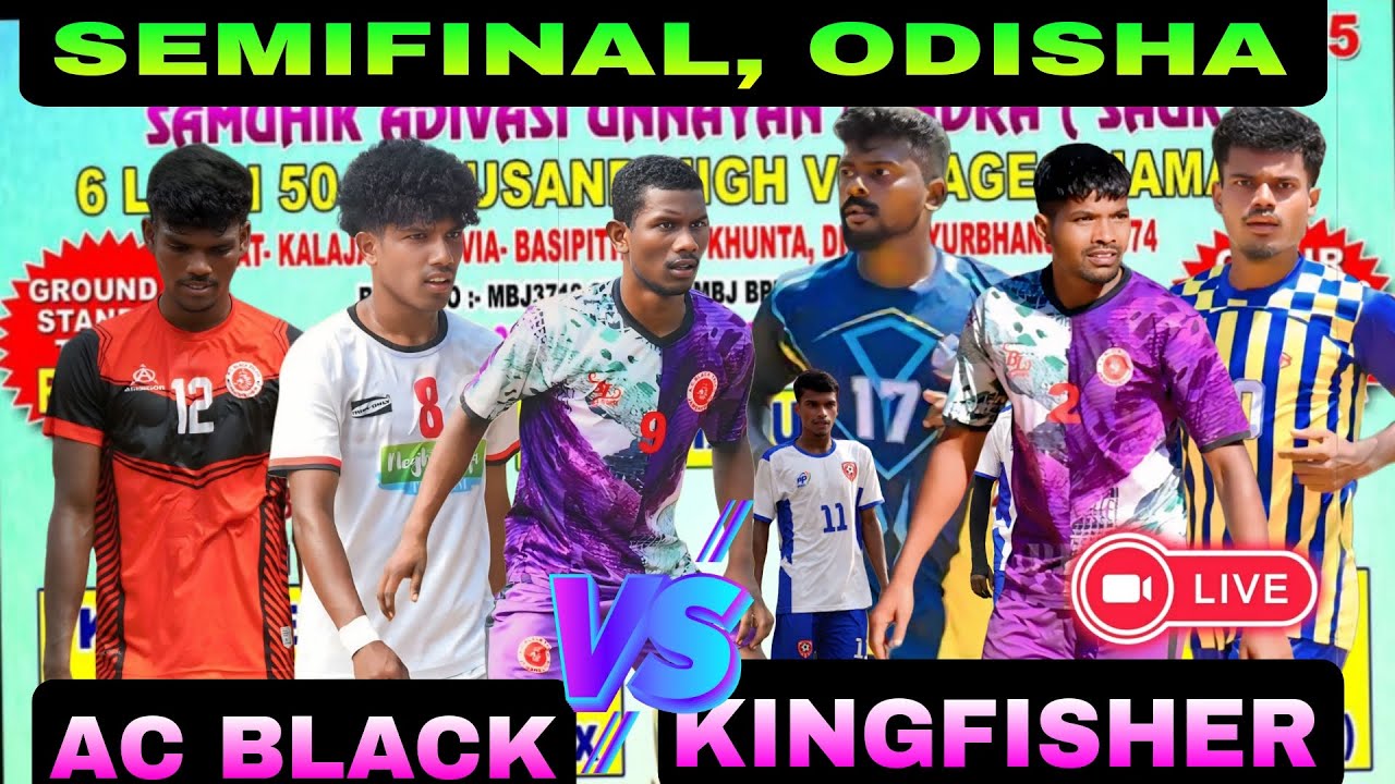 KINGFISHER VS AC BLACK ПОЛУФИНАЛ В ПРЯМОМ ЭФИРЕ KALAJAMUNA ODISHA