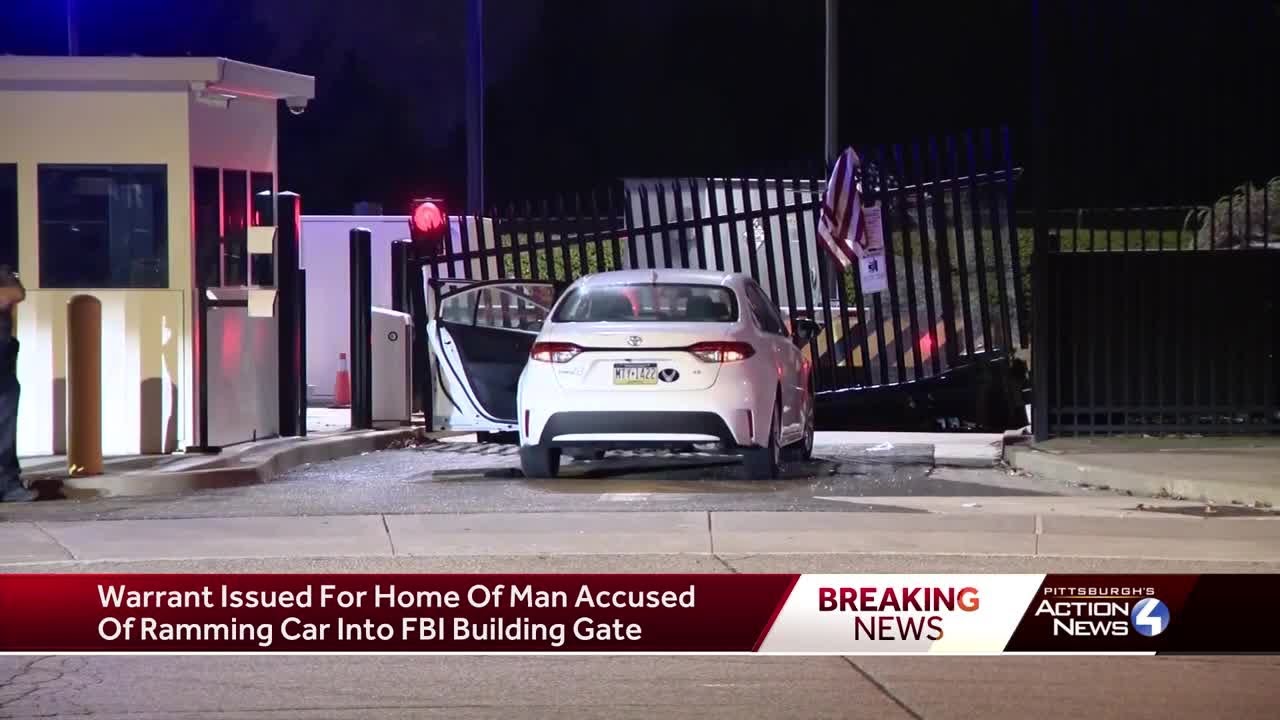 'This was a targeted attack': Suspect who rammed car into Pittsburgh FBI building gate in custody