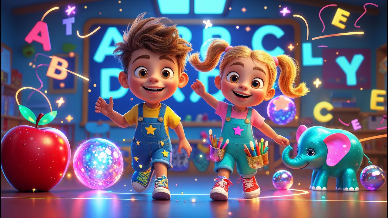 Magical ABC Song for Kids | Learn Alphabet with Milo & Lila 🎵 Fun & Educational!
