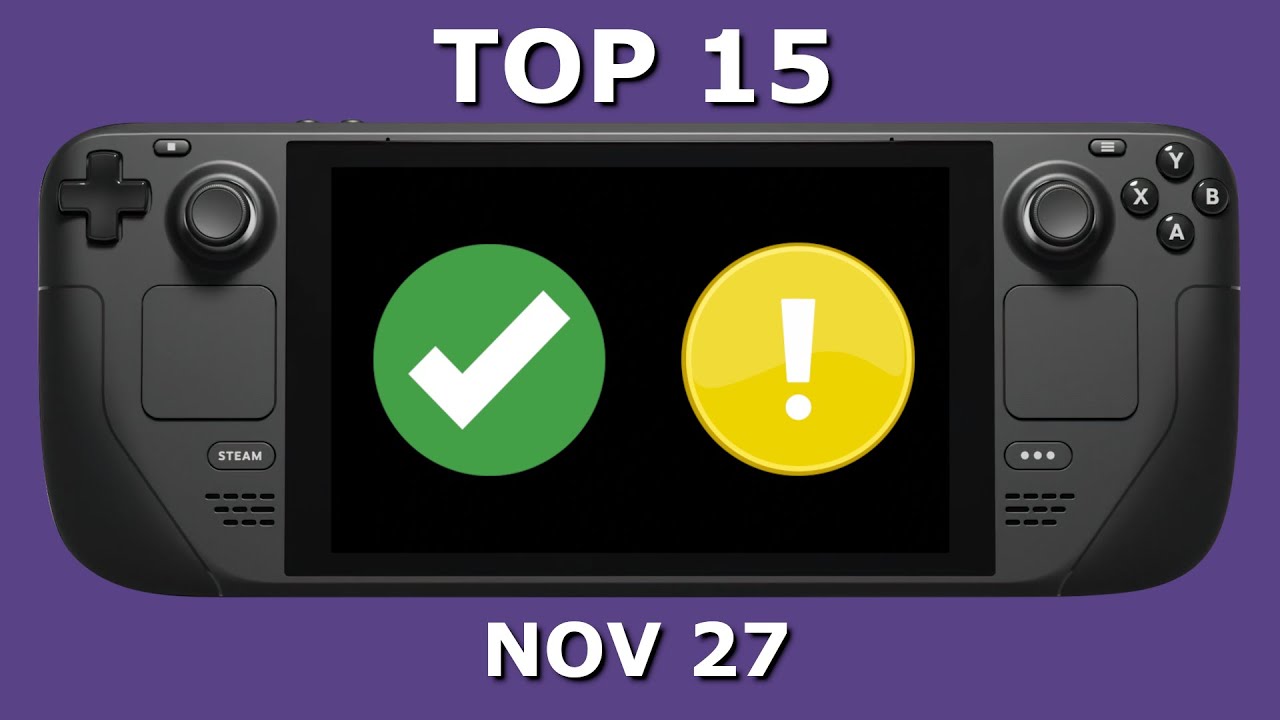 Top Verified and Playable Steam Deck Games This Week   November 27